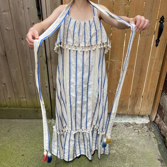 Trovata Striped Dress with Tassles, size XS - Picture 9 of 10